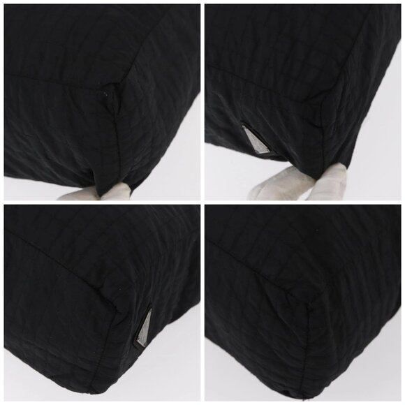 PRADA Hand Bag Nylon Black Silver Auth ka079 - Picture 14 of 16